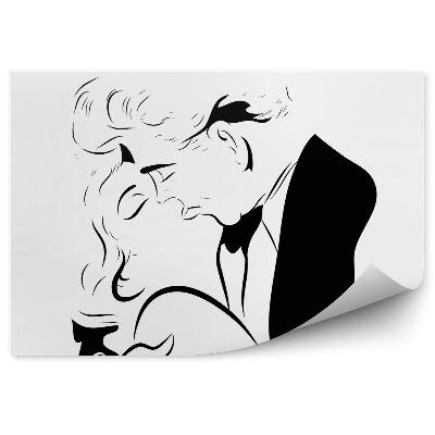 Fotopeta Całująca się para miłość