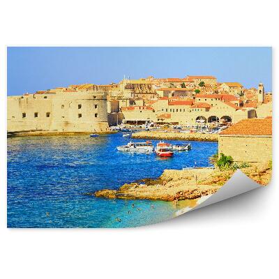 Fototapeta Turystyka chorwacja plaża turyści horyzont