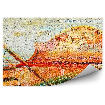 Fototapeta Skrzypce kolory abstrakcja