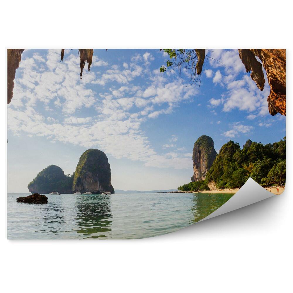 Fototapeta na ścianę Tajlandia łuk z kamieni turyści woda roślinność