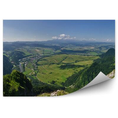 Okleina na ścianę Panorama górska pieniny widok panorama skały