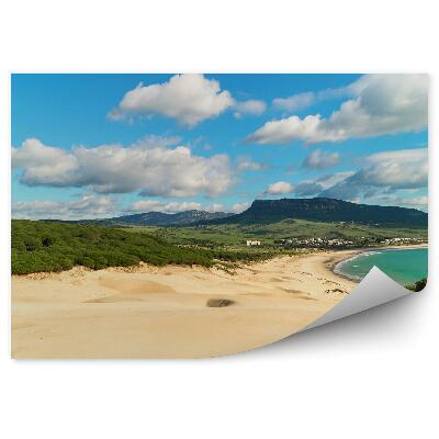 Okleina ścienna Ocean wydmy pustynia góry rośliny natura niebo chmury bolonia hiszpania