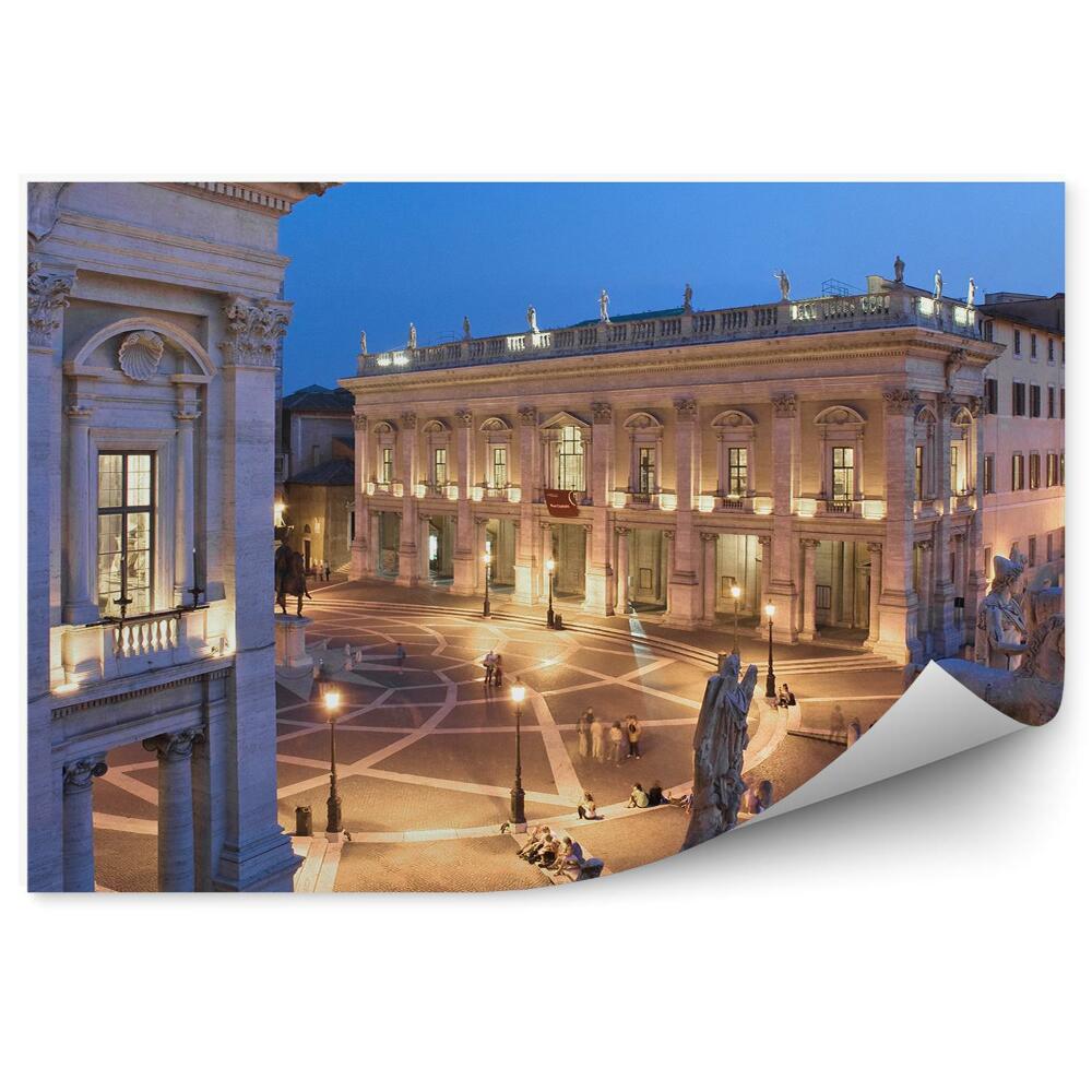 Fototapeta na ścianę plac Campidoglio Rzym noc światła