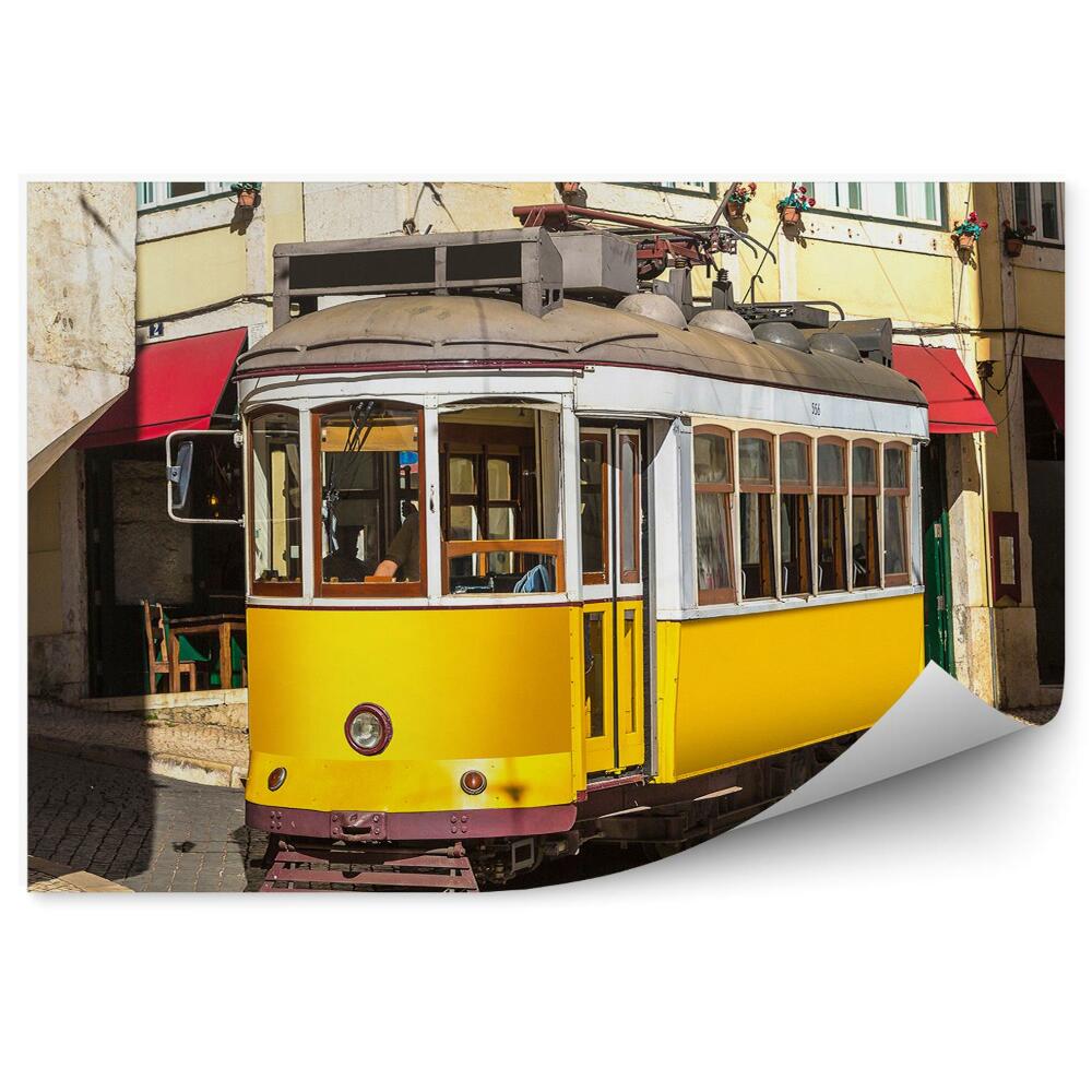 Fototapeta na ścianę Vintage tramwaj w lizbonie