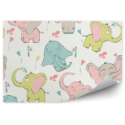 Fototapeta Kolorowe słoniki