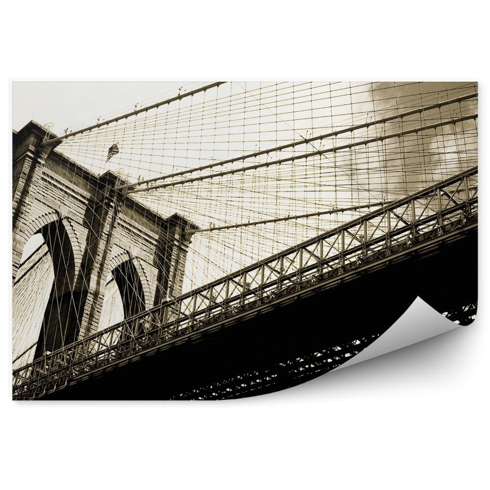 Fototapeta most brookliński sepia