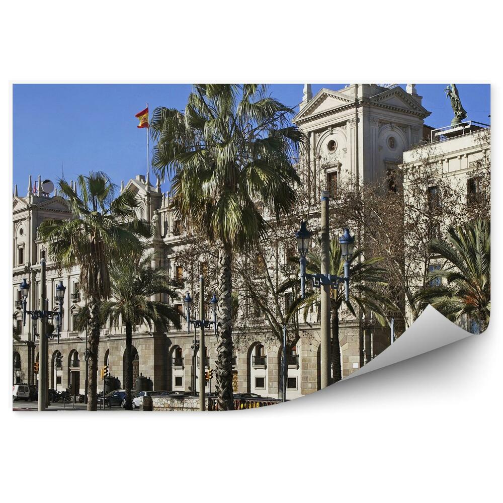 Fototapeta Barcelona hiszpania palmy miasto