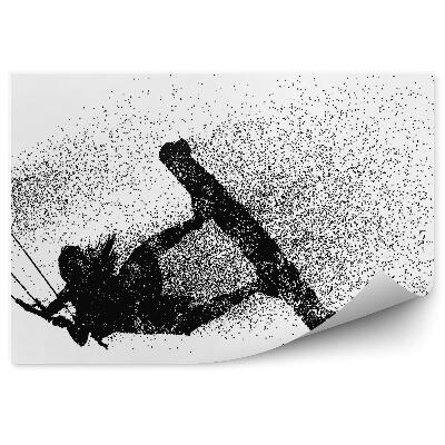 Fototapeta samoprzylepna Kitesurfing wzór