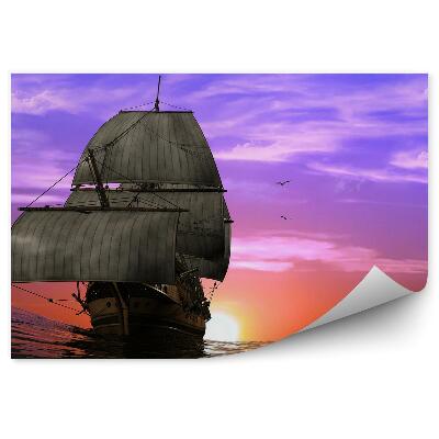 Okleina na ścianę Podróż statek ocean niebo woda