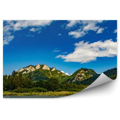 Okleina na ścianę Spływ dunajcem z widokiem na trzy korony pieniny