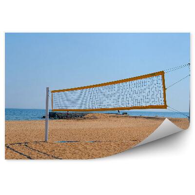 Fototapeta samoprzylepna Boisko siatkówka plażowa ocean