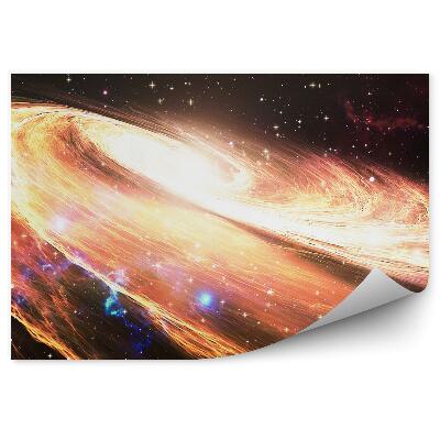 Fototapeta Piękna galaktyka spiralna gwiazdy przestrzeń kosmiczna