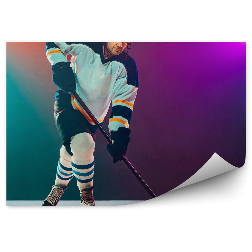 Fototapeta samoprzylepna Hokej na lodzie zawodnik