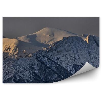 Okleina na ścianę Czerwone Wierchy Giewont Zakopane noc