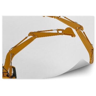 Fototapeta Zabawkowe koparki na białym tle