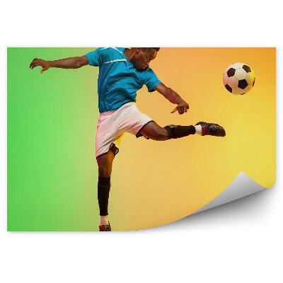 Fototapeta na ścianę Piłkarz zawodnik piłka nożna