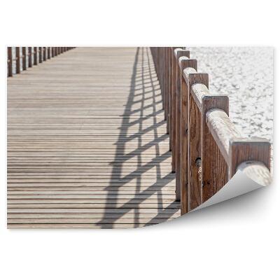 Okleina na ścianę Molo drewniane morze blask słońca woda