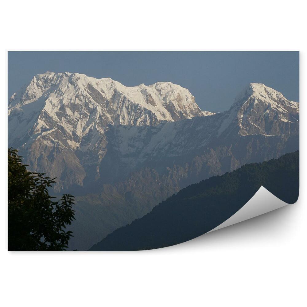 Okleina na ścianę Natura krajobraz górski ośnieżony szczyt