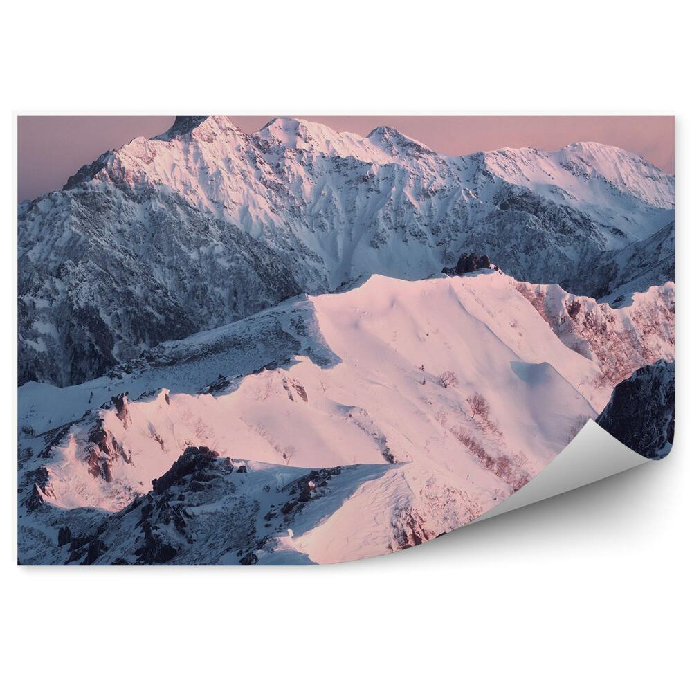 Okleina na ścianę Śnieg na szczycie góry himalaje krajobraz