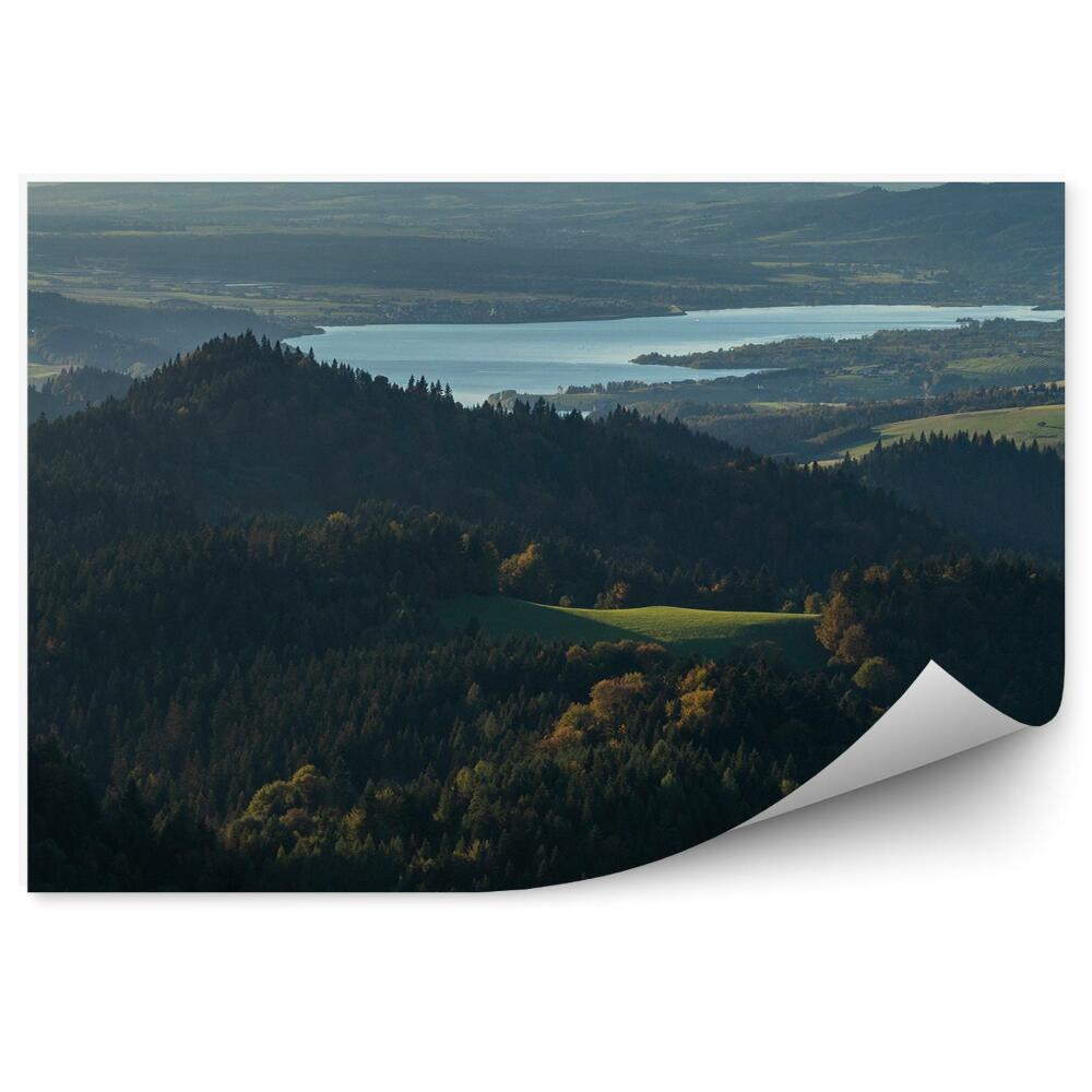 Okleina na ścianę Panorama pieniny widok na jezioro czorsztyńskie