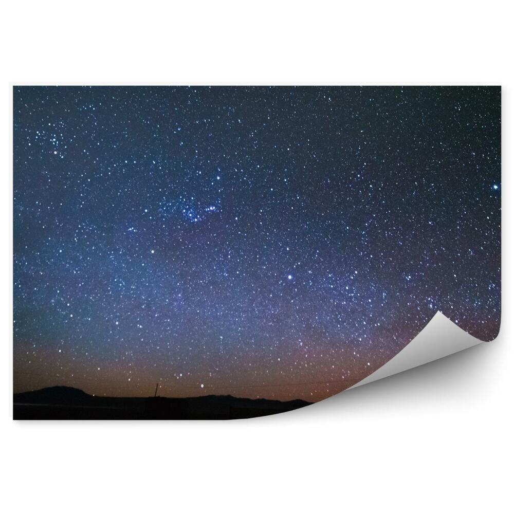 Fototapeta Gwiazdy poświata niebieska wszechświat andyjska wyżyna boliwia