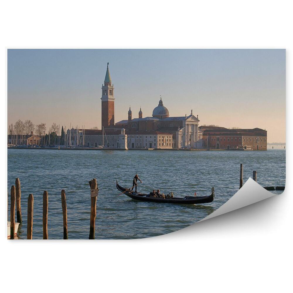 Fototapeta na ścianę dzwonnica św. Marka kanał gondole Wenecja Włochy