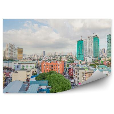 Okleina ścienna Filipiny krajobraz miasto architektura kolory drzewa