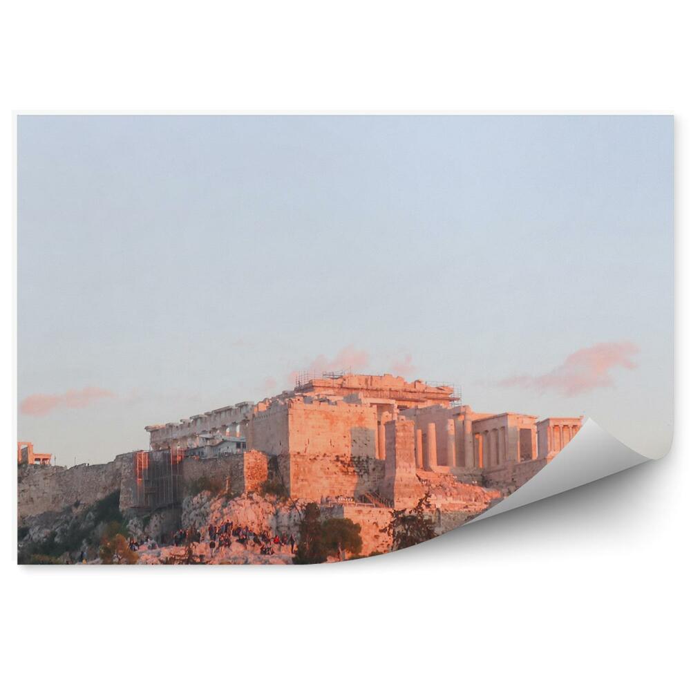 Fototapeta Widok z akropolu grecja zachód słońca