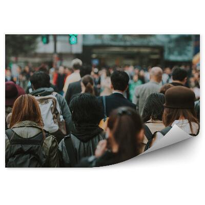 Fototapeta Tłum ludzi japonia ruch skrzyżowanie