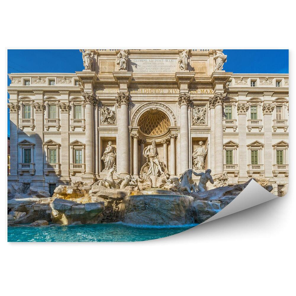 Fototapeta na ścianę fontanna di Trevi Rzym Włochy budynek