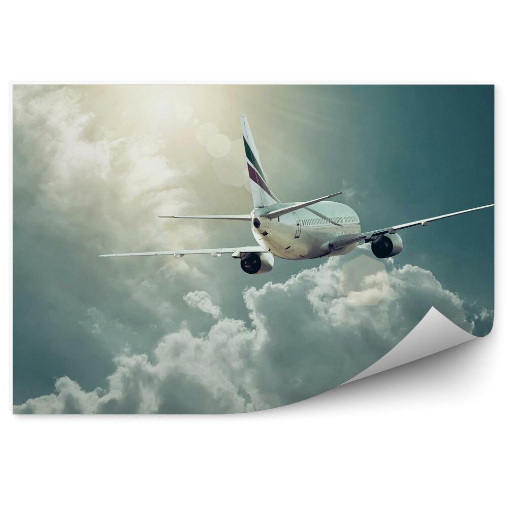 Fotopeta Samolot niebo chmury podróż przelot