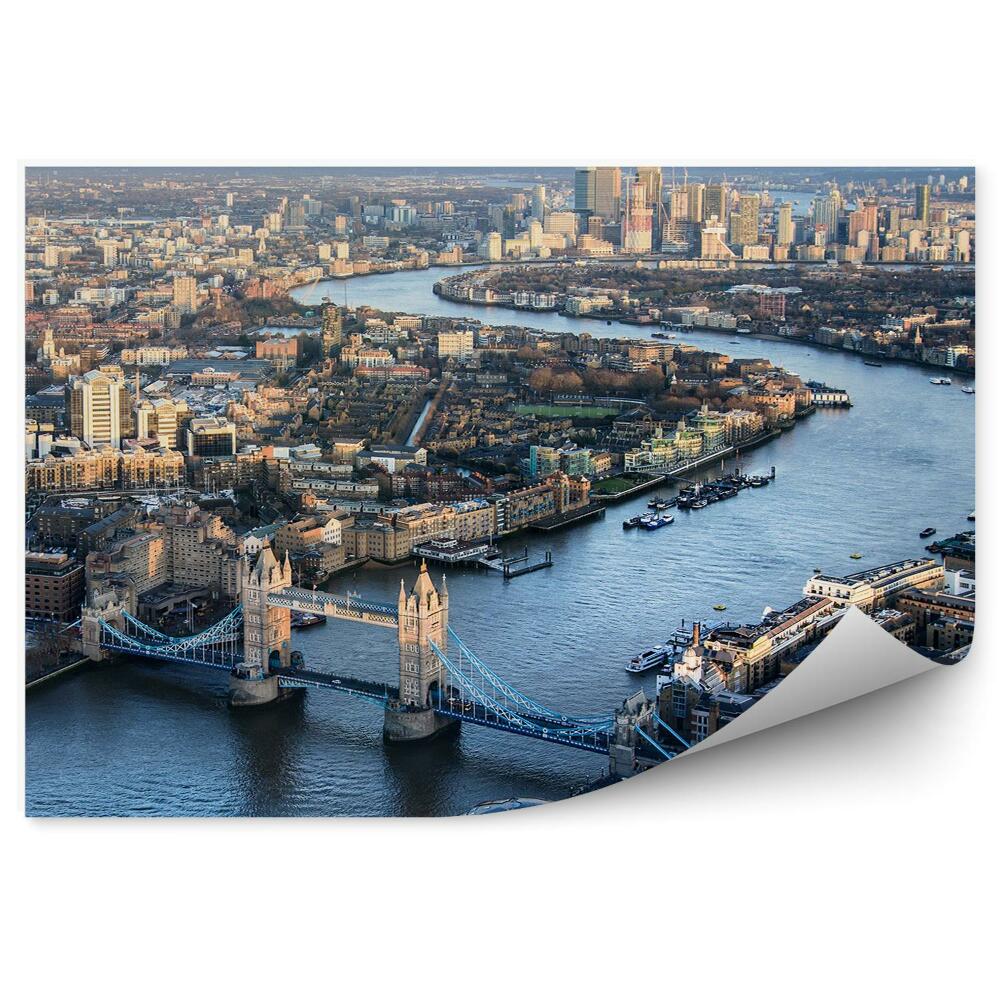 Fototapeta panorama miasta Londyn widok z lotu ptaka