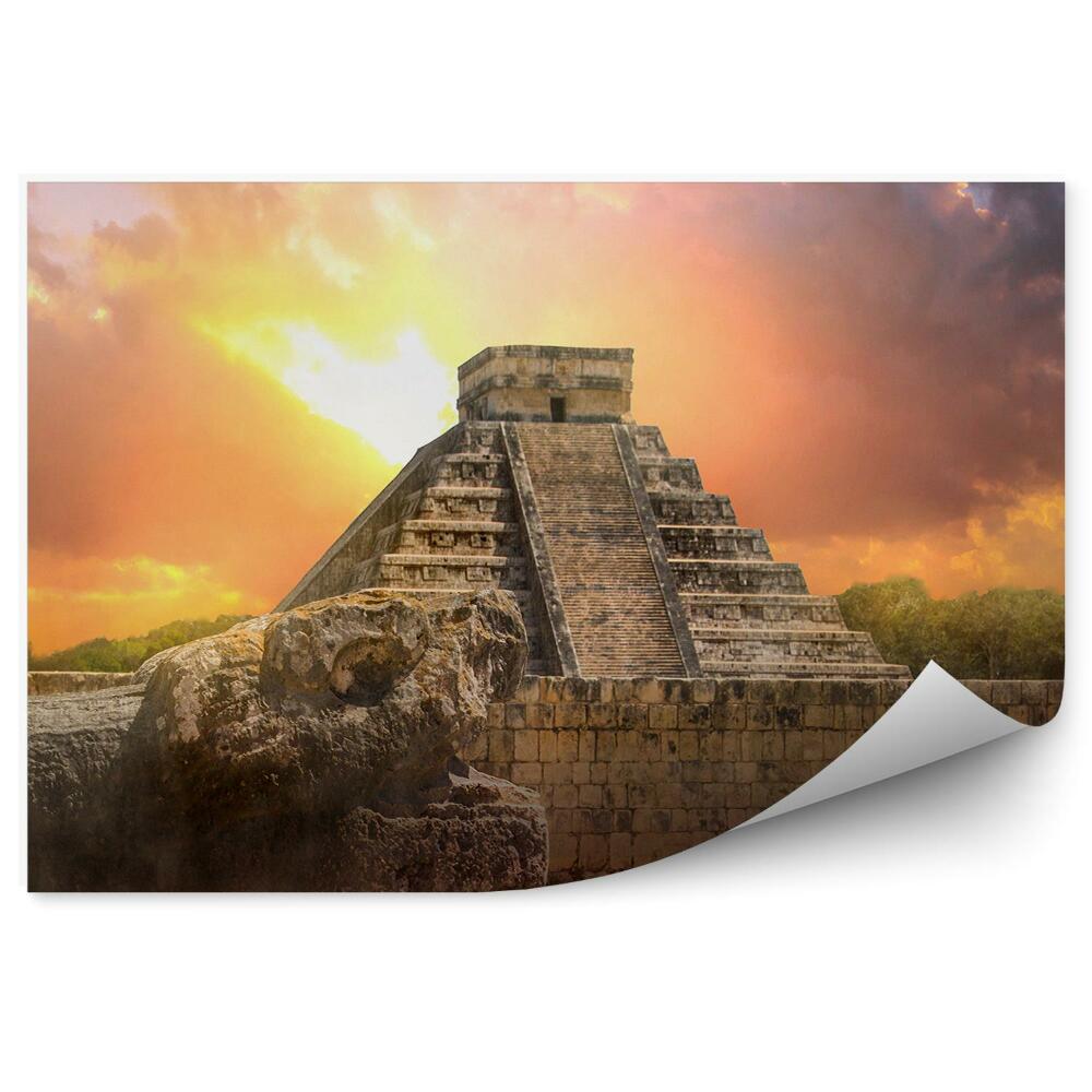 Okleina ścienna Meksyk piramida architektura zabytki