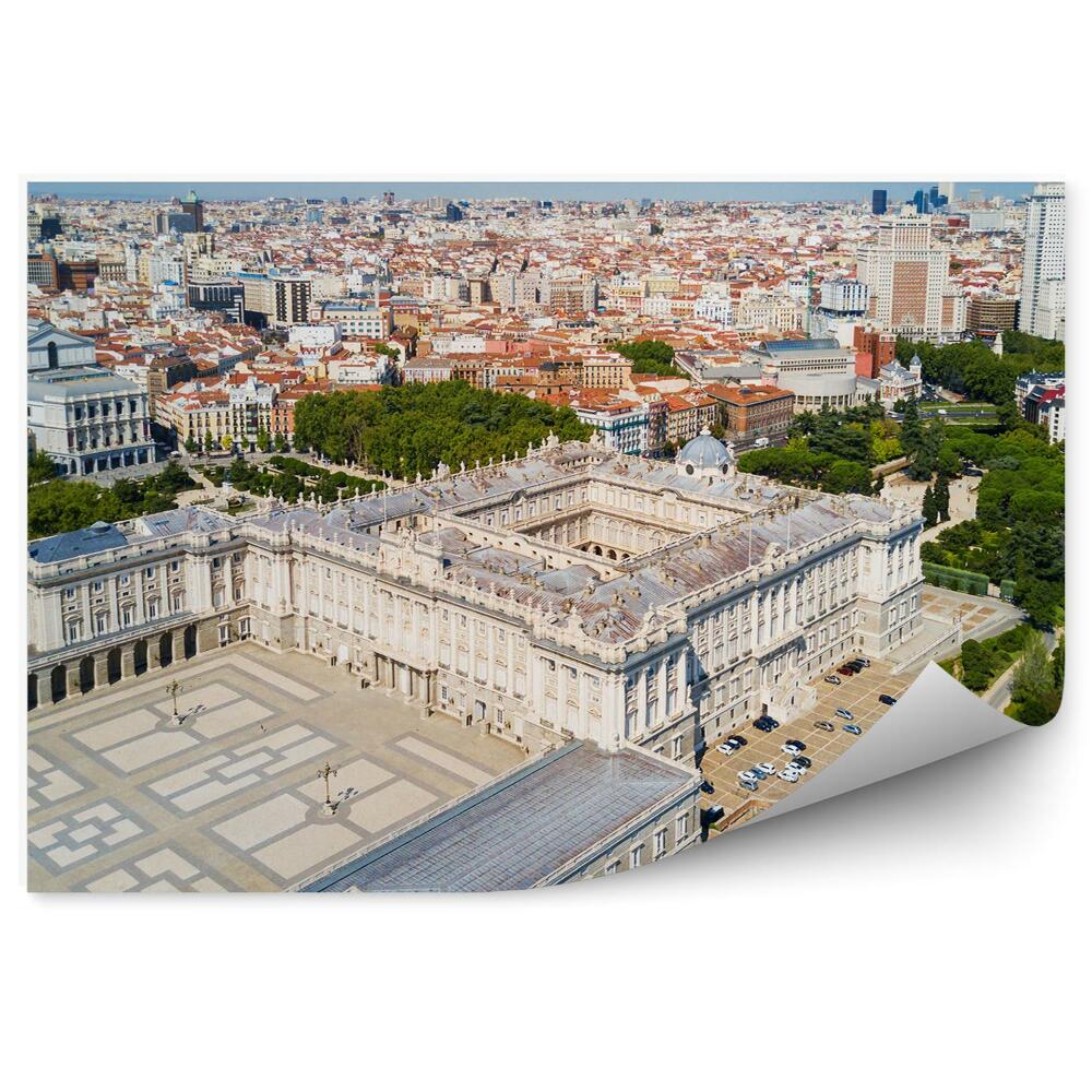 Fototapeta Madryt pałac miasto panorama budownictwo