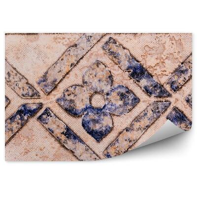 Fototapeta Hiszpańskie płytki dekoracyjne kwiaty kształt linie