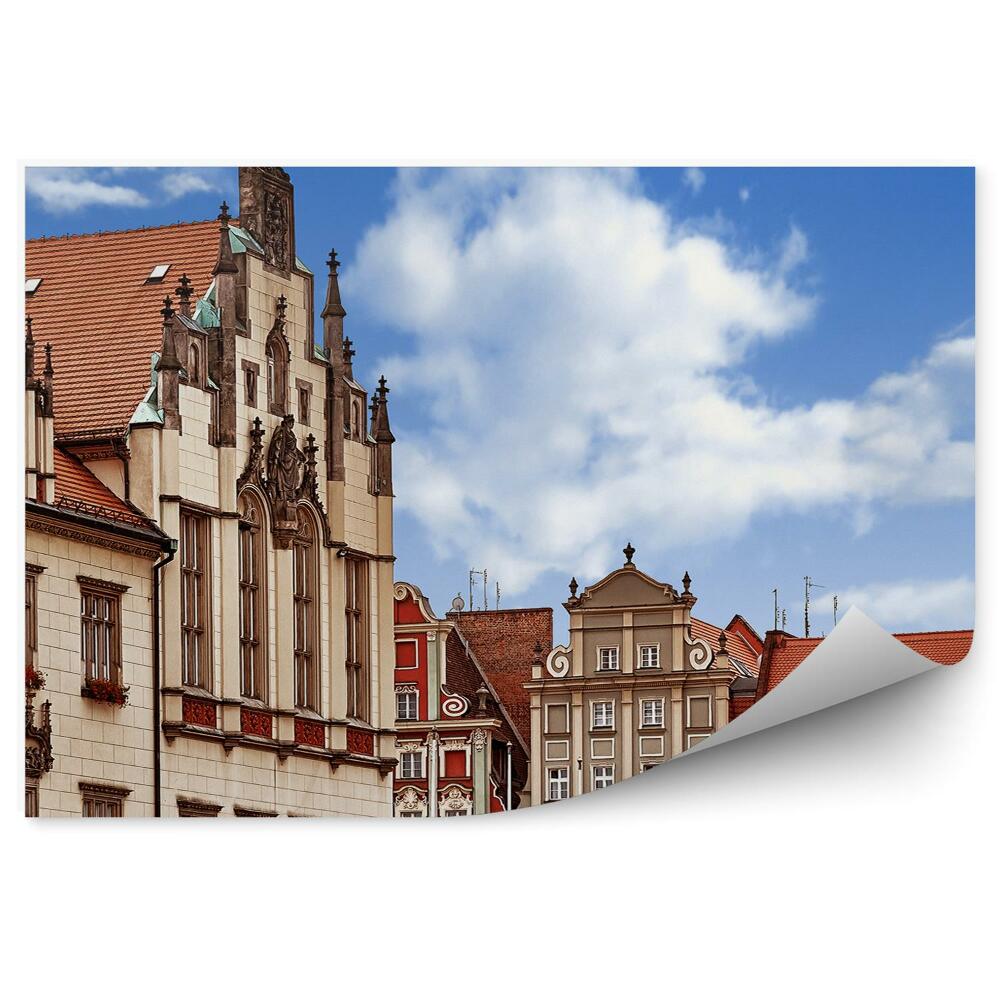 Fototapeta centralny plac targowy Wrocław budynki niebo