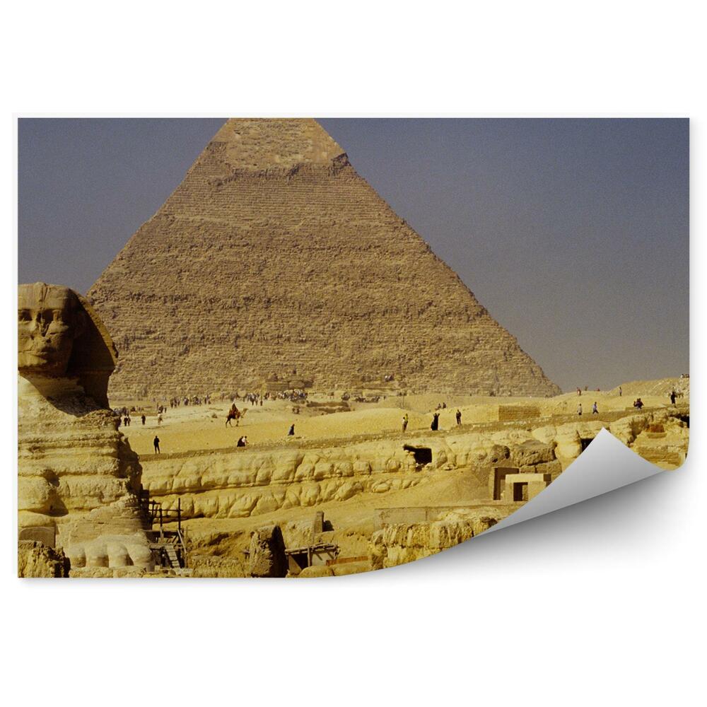 Okleina na ścianę Turystyka ludzie podróże piramidy