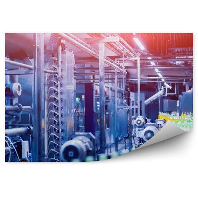 Okleina na ścianę Kolory światła fabryka produkcyjna w fabryce