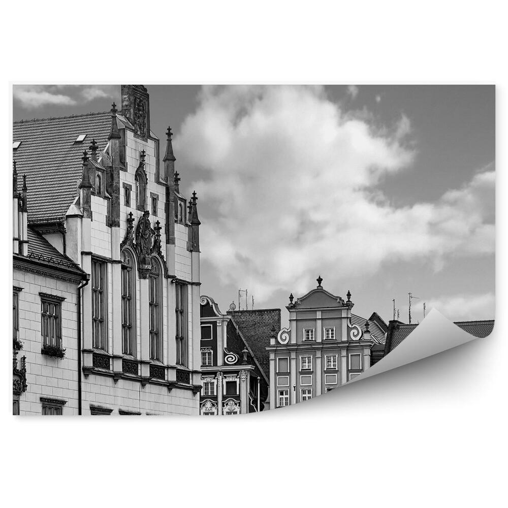 Fototapeta centralny plac targowy Wrocław sepia chmury