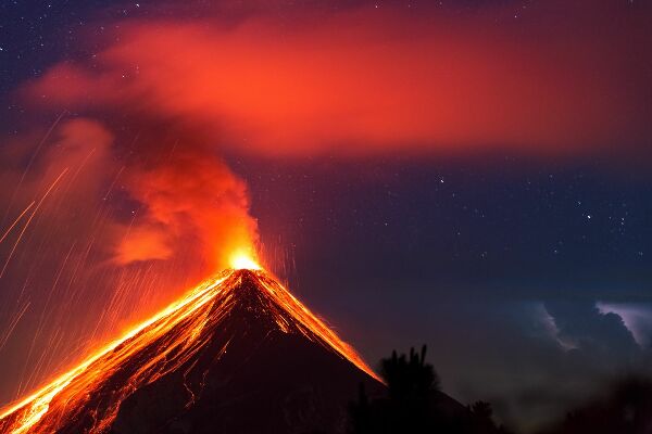 Fototapeta Fuego wulkan guatemala