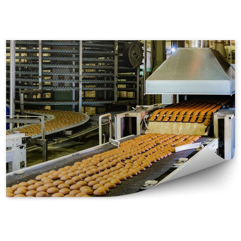 Okleina na ścianę Cukiernicze wyroby produkcja ciastka