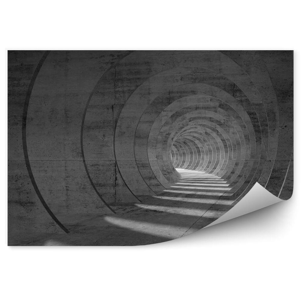 Fototapeta Wnętrze tunelu z betonu 3d