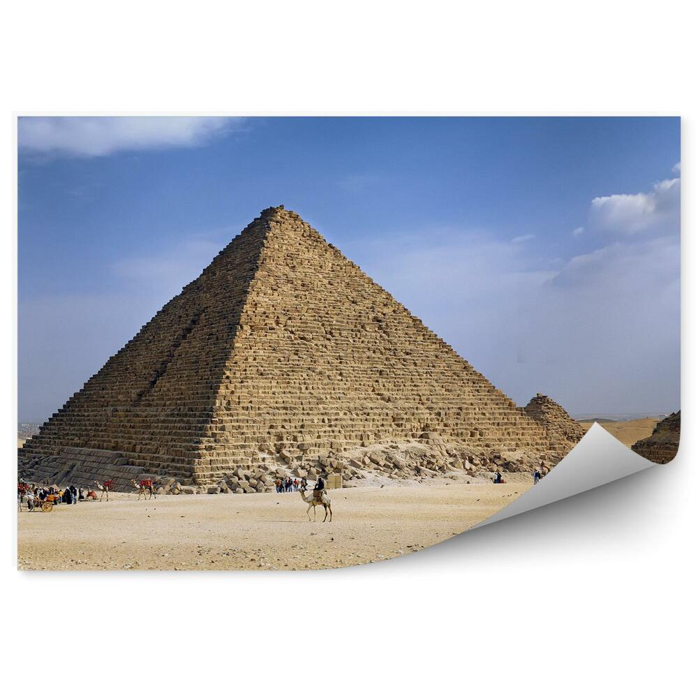 Fototapeta samoprzylepna Wielka piramida w gizie krajobraz miasto horyzont