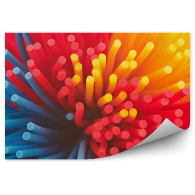 Okleina ścienna Wielobarwne nici gumowe