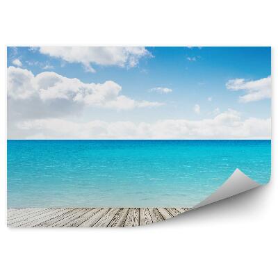 Okleina ścienna Molo ocean morze niebo chmury