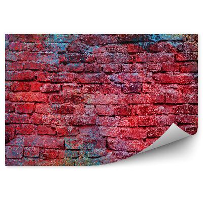 Fototapeta samoprzylepna Ceglany mur z kolorowym graffiti