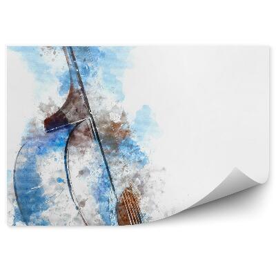 Fototapeta Gitara akustyczna farba plamy malowane