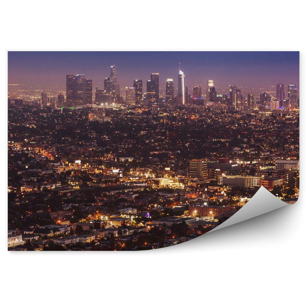 Fototapeta widok z lotu ptaka Los Angeles światła