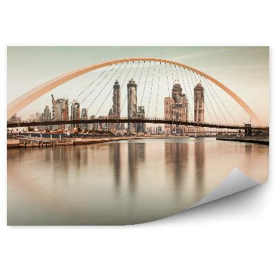 Fototapeta wieżowce mosty chodniki Dubaj