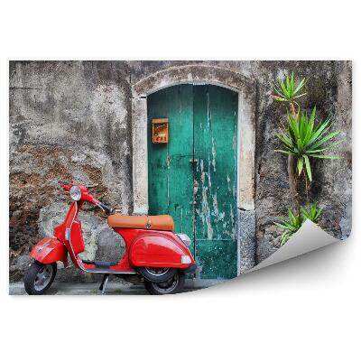 Fototapeta Czerwony skuter